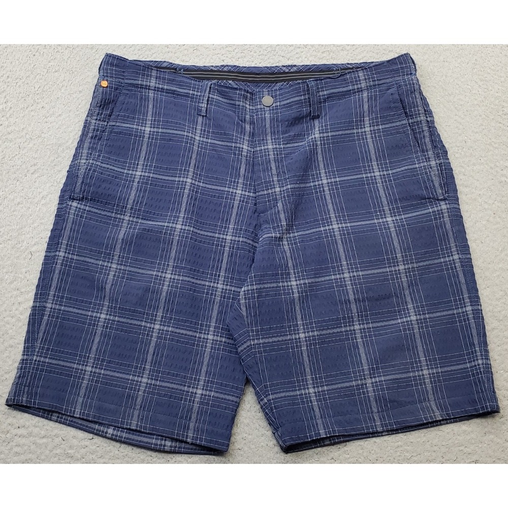Tommy Bahama Golf Shorts Mens 35 Multi Plaid Seersucker Stretch Performance